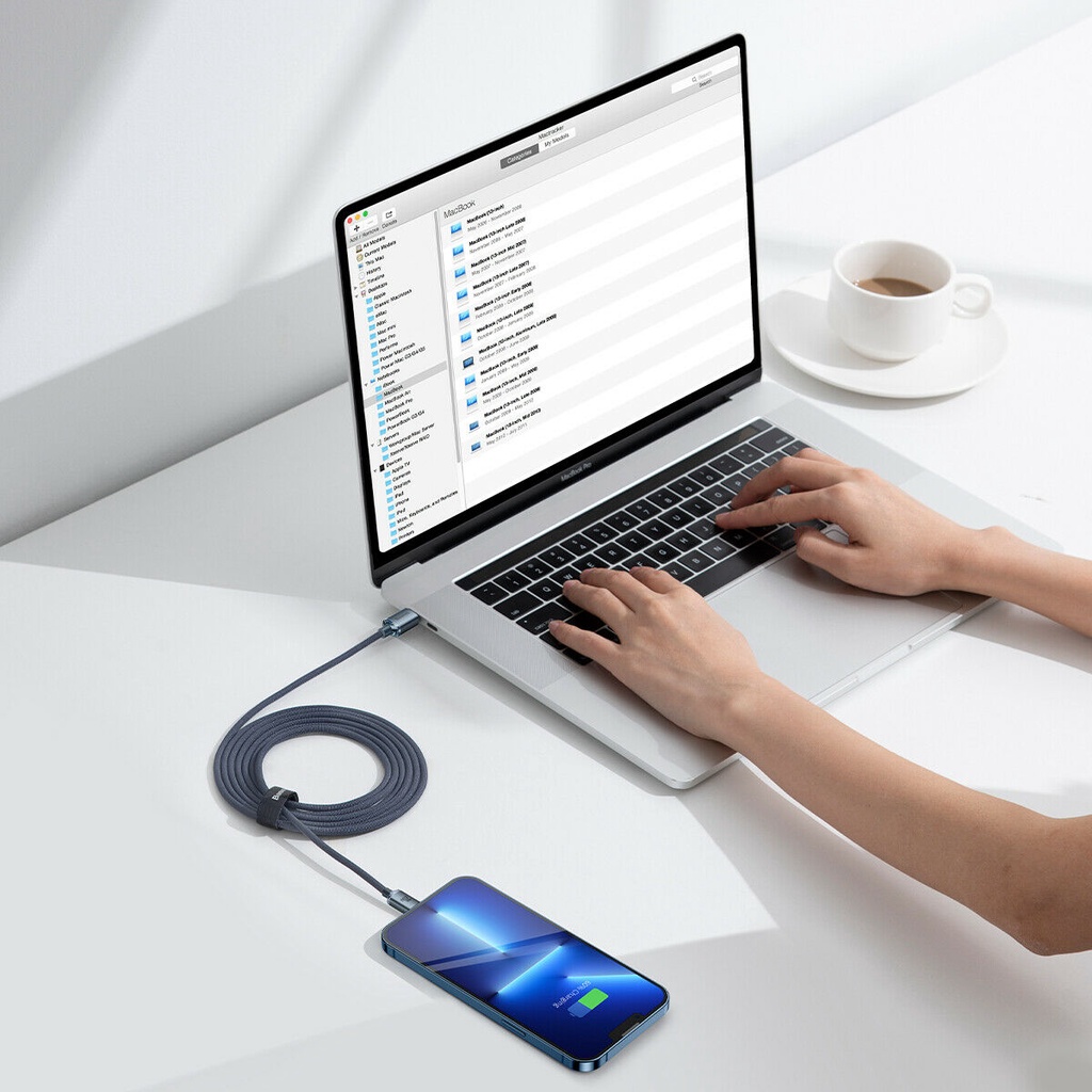 Cáp sạc nhanh Baseus PD 20W, Cáp sạc và truyền dữ liệu Baseus Crystal Shine Series Fast Charging Data Cable C to IP 20W