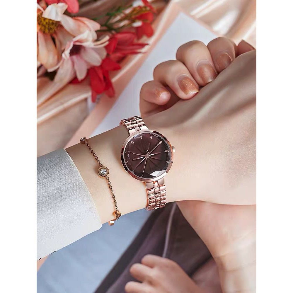Đồng hồ nữ Julius JA-1278 dây thép | Julius Official