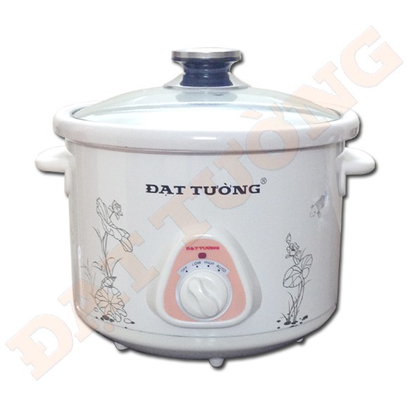 Nồi hầm chậm kho cá hâm hầm xương nấu cháo đa năng  Đạt Tường 1.5L và 2.5L Chính Hãng