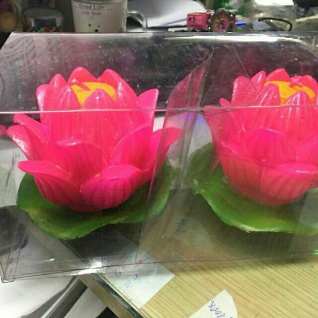 combo 2 cây nến hoa sen