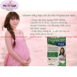 Vitamin Tổng Hợp Bầu của Anh Pregnacare Max 84viên, vitamin giúp mẹ và bé khỏe mạnh suốt quá trình mang thai