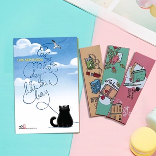 Bookmark cài dễ thương - chuyện con mèo dạy hải âu bay - freeship xtra