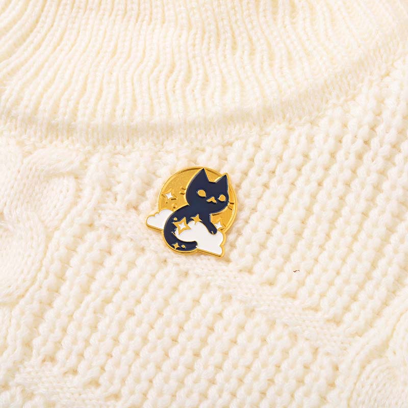 Ghim cài áo hình mèo hoạt hình dễ thương dành cho nữ