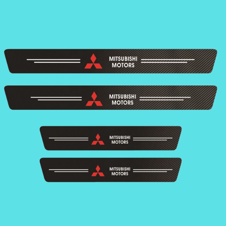 [BỘ 4 MIẾNG] Dán Chống Trầy Xước, Bảo Vệ Bậc Cửa Xe Hơi, Xe Ô Tô Bằng Sợi Carbon Bền Đẹp Có Logo Theo Hãng | BigBuy360 - bigbuy360.vn