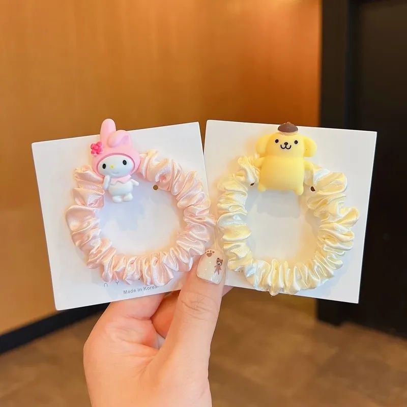 Dây Buộc Tóc Cao Su Họa Tiết Hoạt Hình Cún Cinnamon Ngọt Ngào Cho Học Sinh