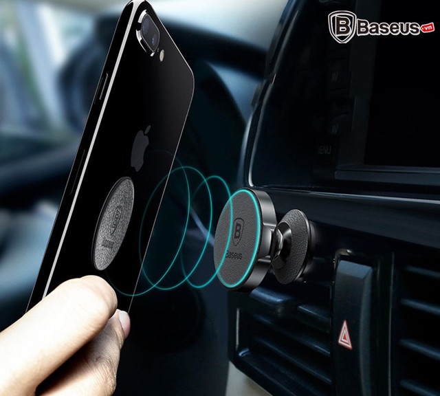 [Mã ELFLASH5 giảm 20K đơn 50K] Đế giữ điện thoại Nam Châm Baseus 360 -Magnetic Air Vent Car Mount-BH 6 THÁNG