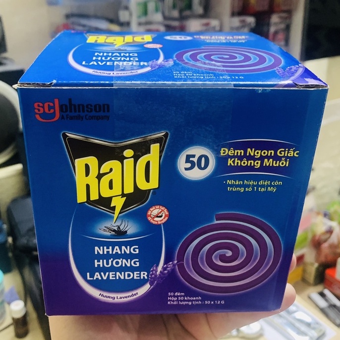 NHANG MUỖI RAID SC.JOHNSON 50 KHOANH