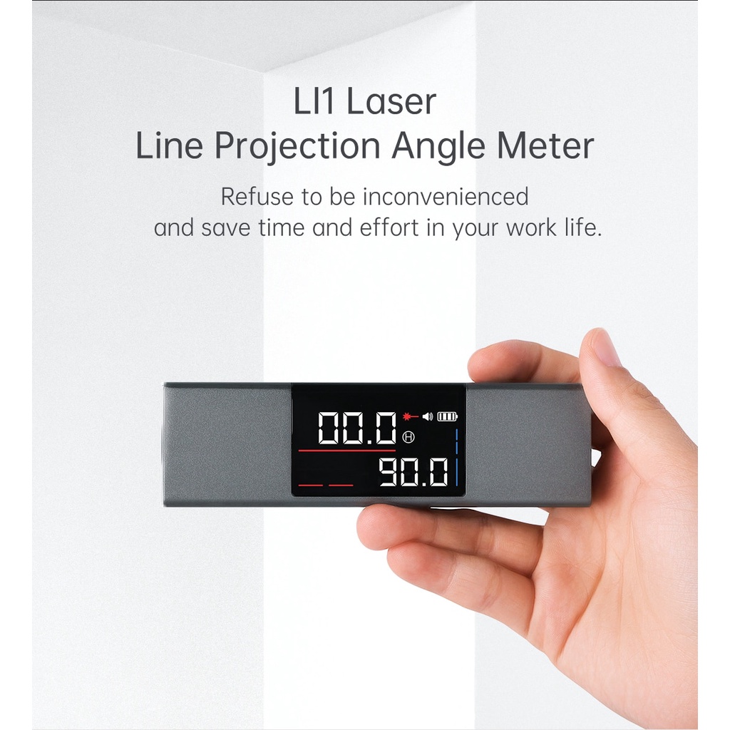 Máy Đo Góc Kỹ Thuật Số Laser DUKA LI1 2 Trong 1 Loại C Sạc Type-C Chất Lượng Cao