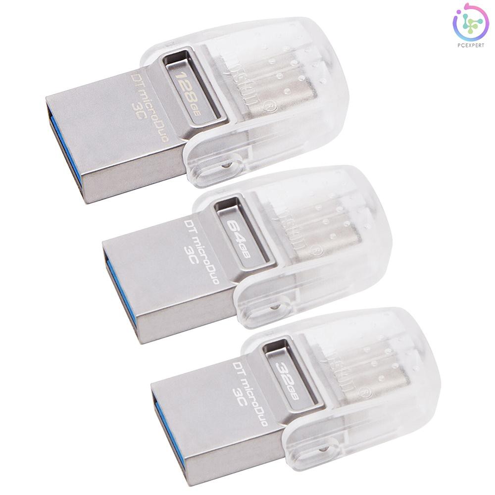 Đầu Đọc Thẻ Nhớ Pcer Kingston 3c 64gb Usb3.1 Type-C Otg Cho Macbook 12/13