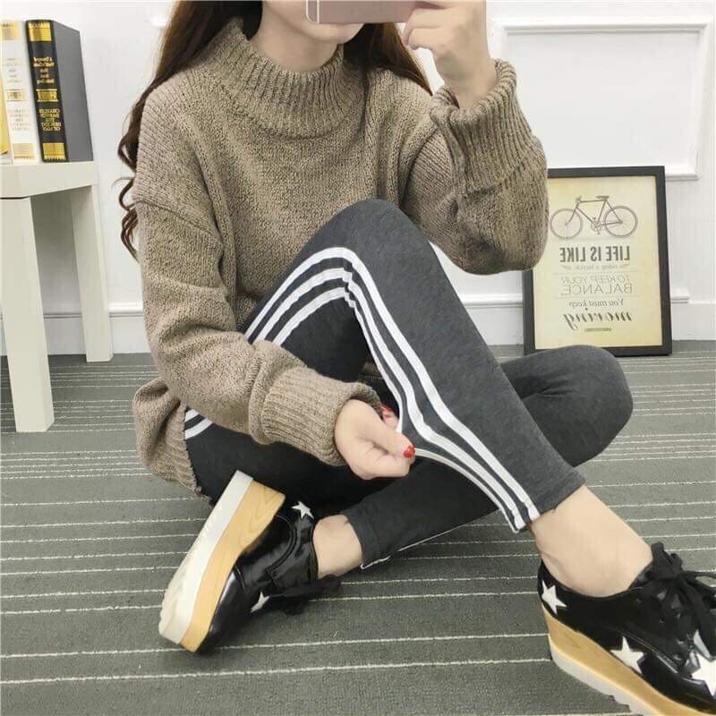 Quần Legging Lót Lông Cho Nữ Chạy Rót Chất Vải Co Giãn 4 Chiều