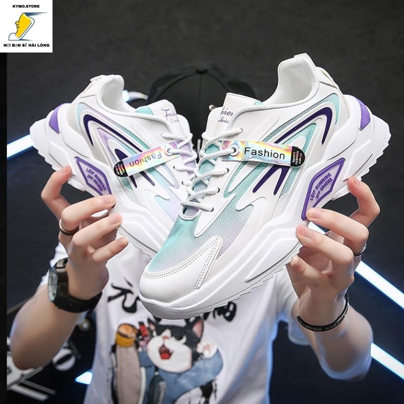 Giày nam thể thao sneaker trắng đẹp hàn quốc đi chơi QN007
