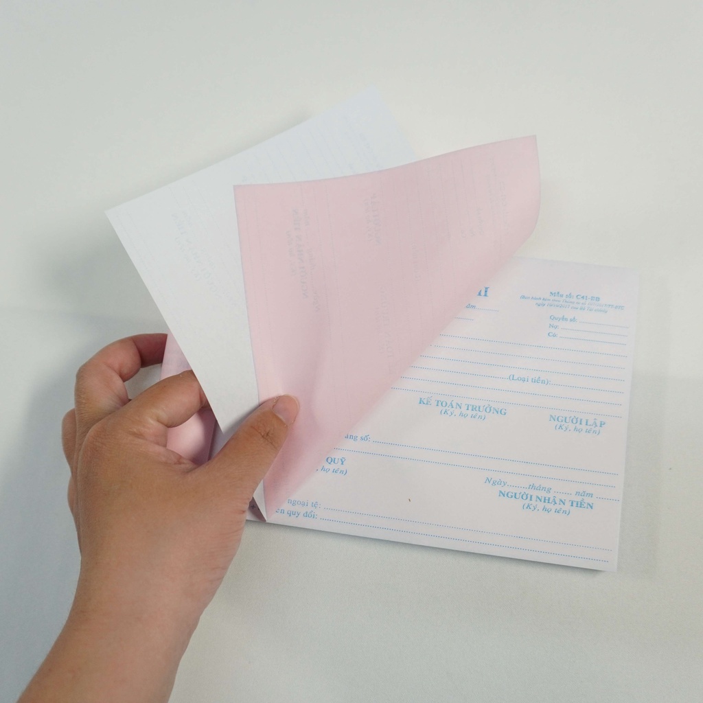 Phiếu chi khổ 13x19cm 1 liên (100 tờ), Phiếu chi 2 liên 13x19cm (50 bộ=100 tờ) - Phiếu chi 3 liên 13x19cm (50 bộ=100 tờ)