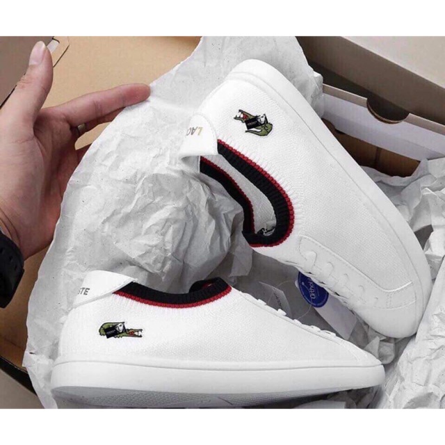Giày lacoste cổ thun
