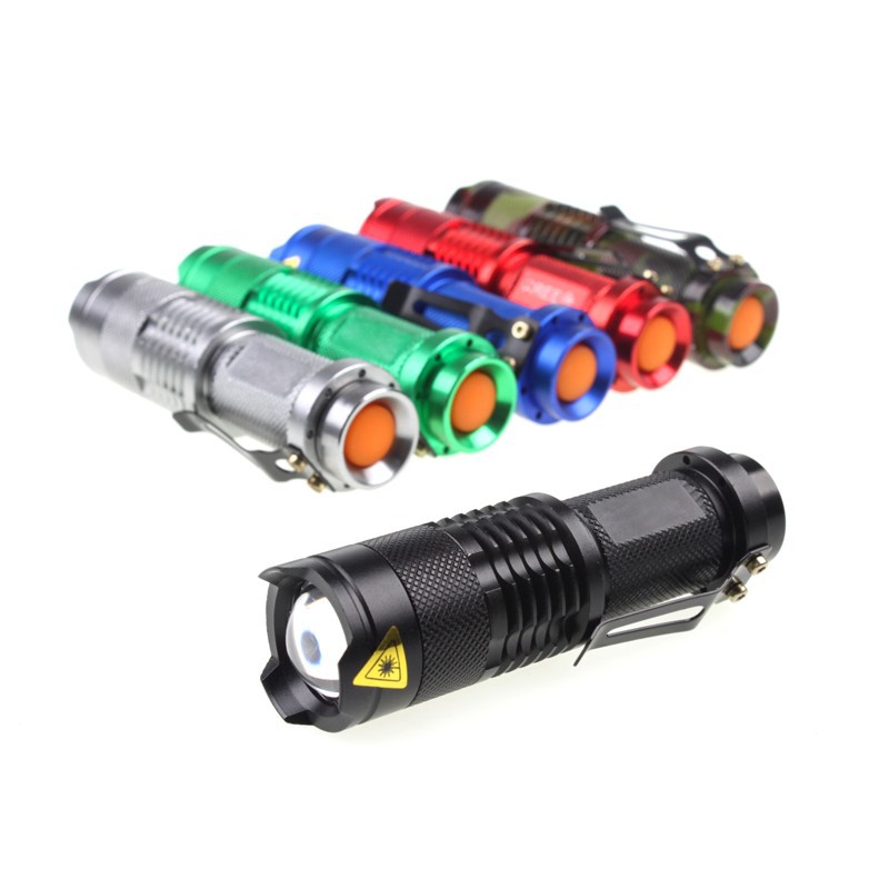 Đèn Pin Led Mini Sk68 Q5 Siêu Sáng Cho Xe Đạp