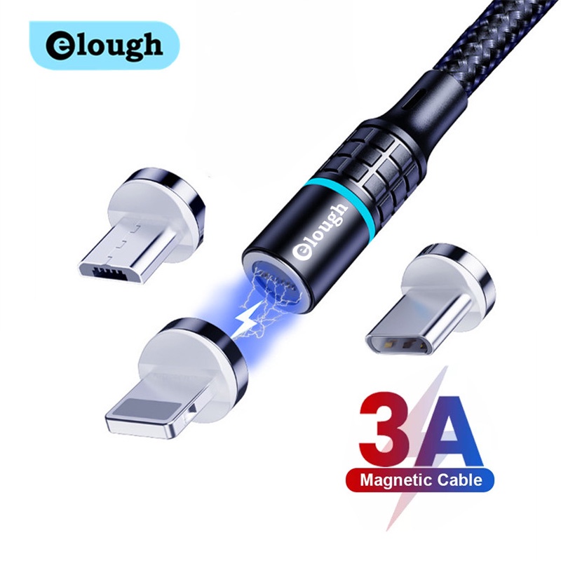 Dây cáp sạc nhanh Elough 3A Micro USB/Type C/cho ĐT