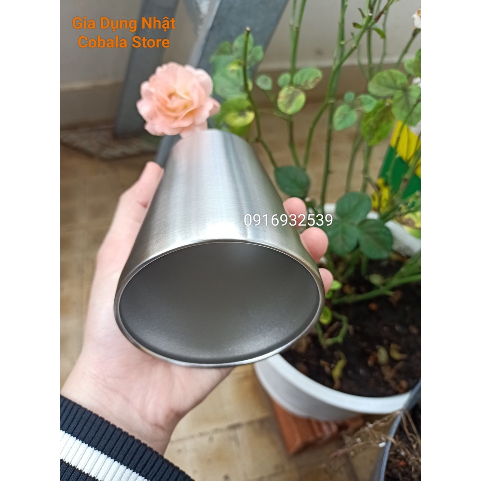 Ly giữ nhiệt Inox Nhật bãi 330ml dày dặn bền đẹp thích hợp uống cà phê - Gia Dụng nhật - Cobala Store