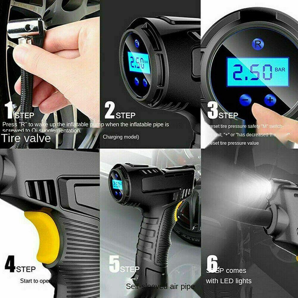 Máy Nén Khí Điện Tử Có Đèn LED Kỹ Thuật Số Chuyên Dụng Cho