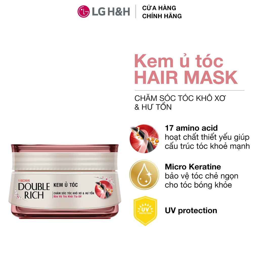 [Mã FMCGMALL -8% đơn 250K] Kem ủ tóc Double Rich Hair Mask 150ml