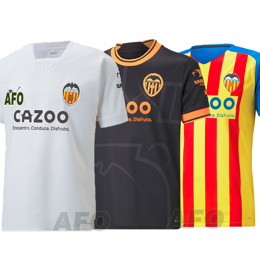 Áo Thun Thể Thao Bóng Đá Đội Tuyển Valencia Mùa Giải 2022 / 23 Chất Lượng Cao Cho Nam