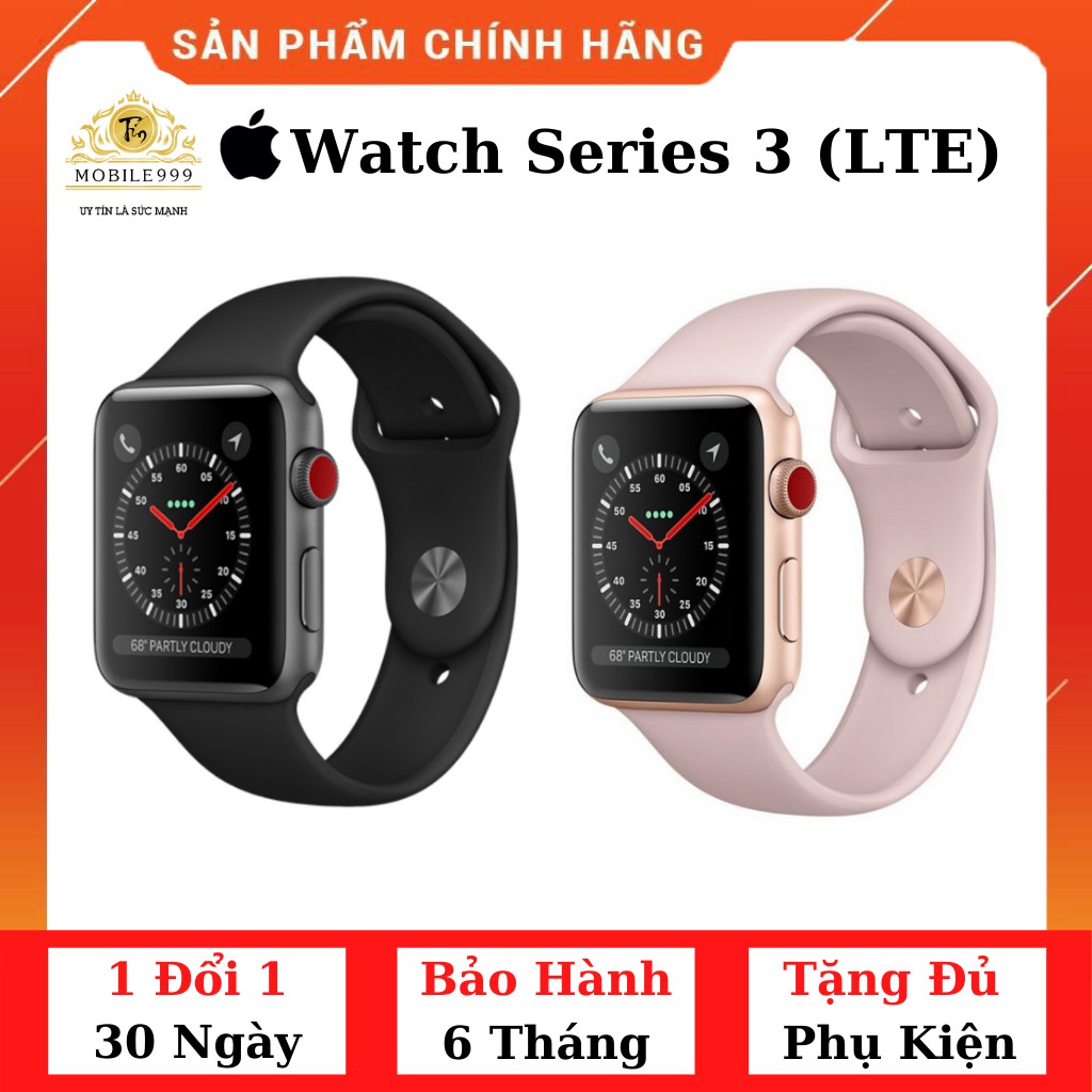 Đồng Hồ Apple Watch Series 3 38mm/42mm LTE - Chính Hãng - Zin Đẹp 99% - MOBILE999