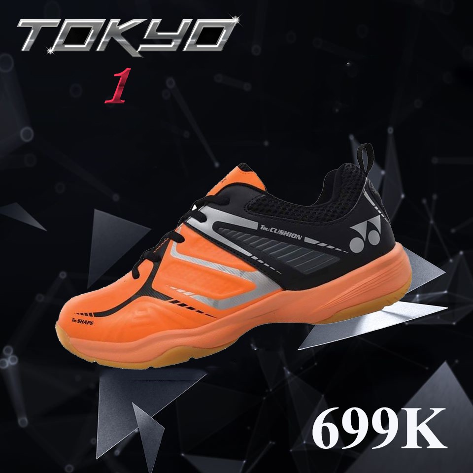 Giày cầu lông Yonex Tokyo 1 - MẪU 2020  ( 5 MÀU ĐEN, TRẮNG, ĐỎ, CAM, XANH)