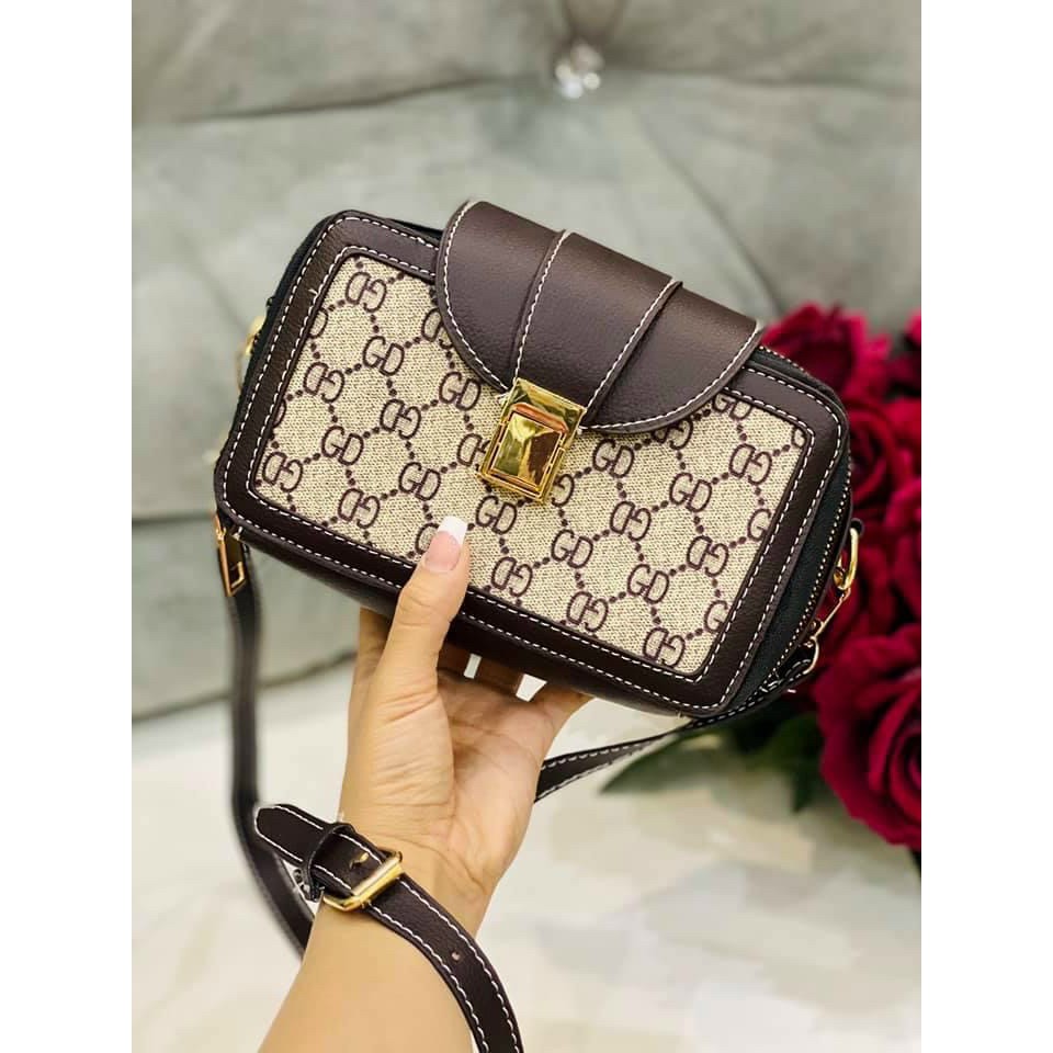 Túi xách nữ Ngọc trinh túi hộp sang trọng mẫu mới nhất Txgghop01 + ảnh thật của shop