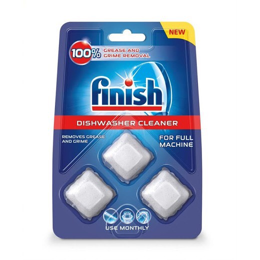 Vỉ 3 viên vệ sinh máy rửa chén bát Finish - Chính hãng