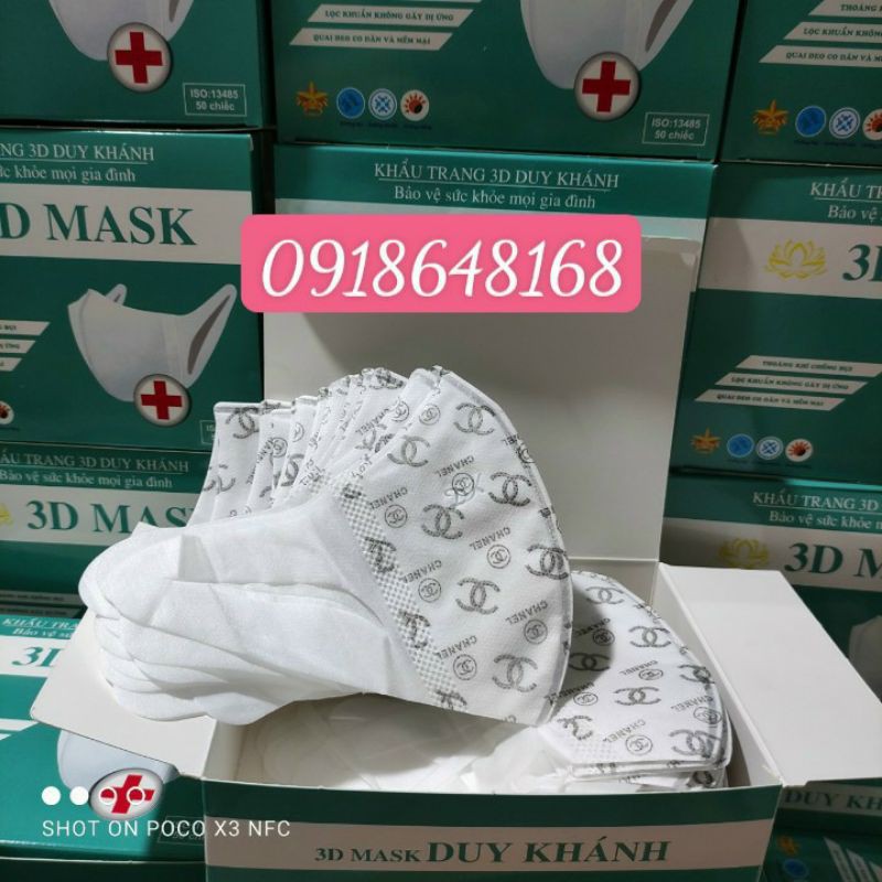 Khẩu Trang 3D MASK Duy Khánh Hoạ Tiết