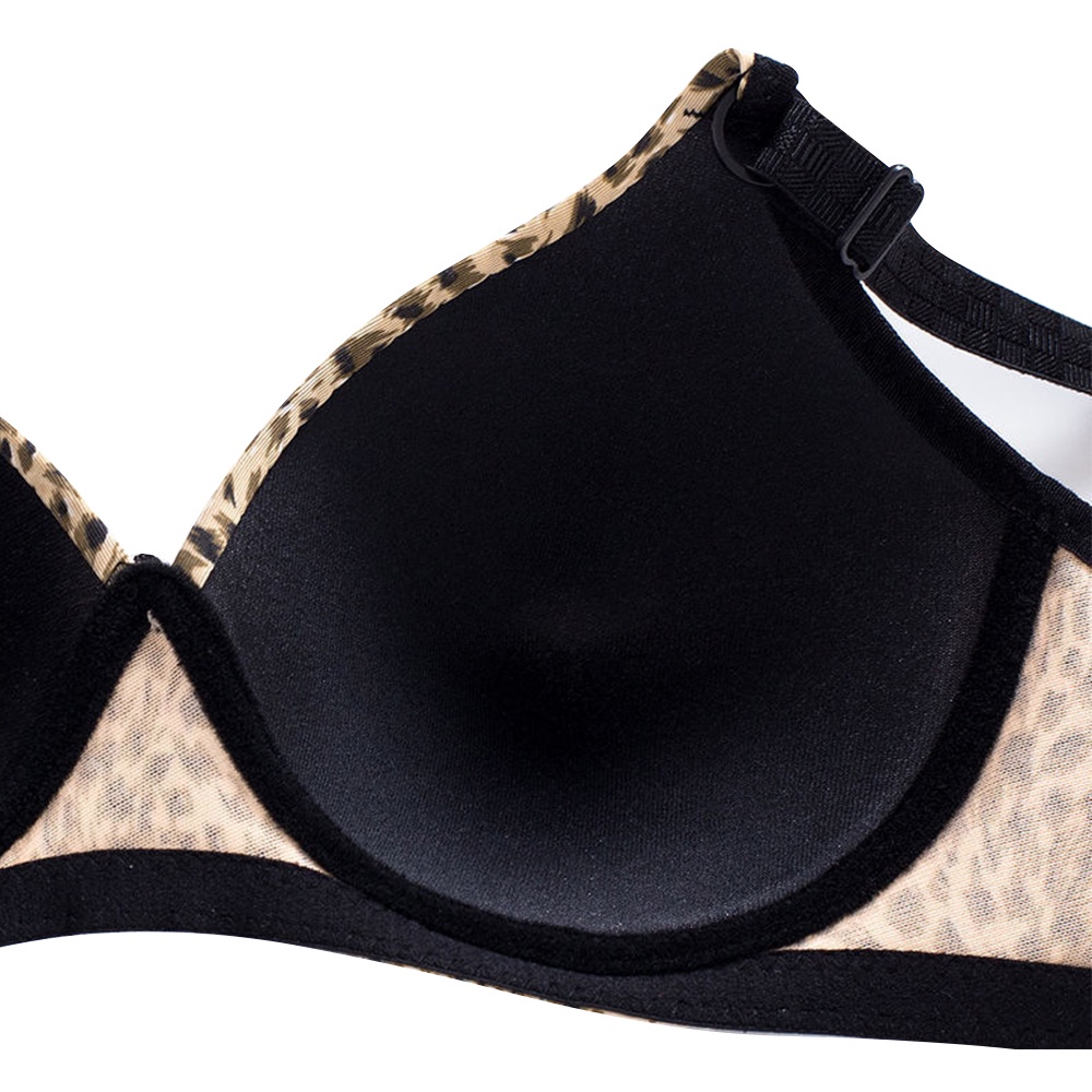 Áo lót nâng ngực mềm mại thoáng khí in họa tiết da báo quyến rũ gợi cảm cho nữ