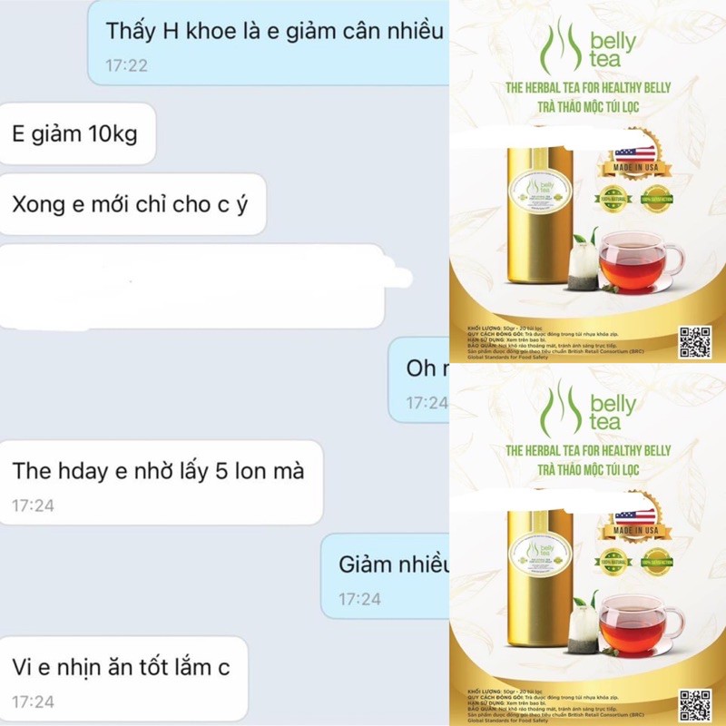 Trà Giảm Cân Thải Độc Belly Tea