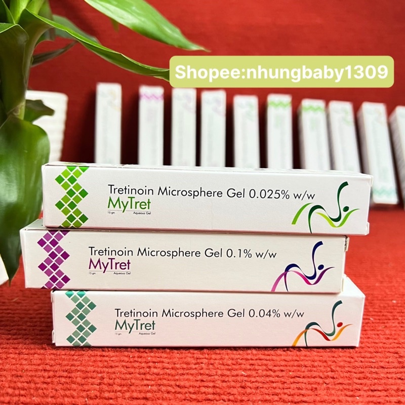 Kem TRETINOIN Mytret gel 0.025% .0.04% .0.1%