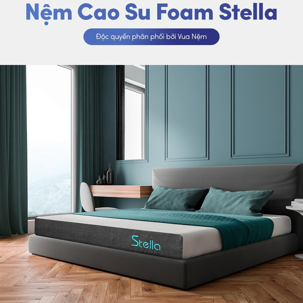 Nệm Cao Su Foam Cao Cấp Kim Cương Stella Kháng Khuẩn và Cháy [ĐỘC QUYỀN VUA NỆM]