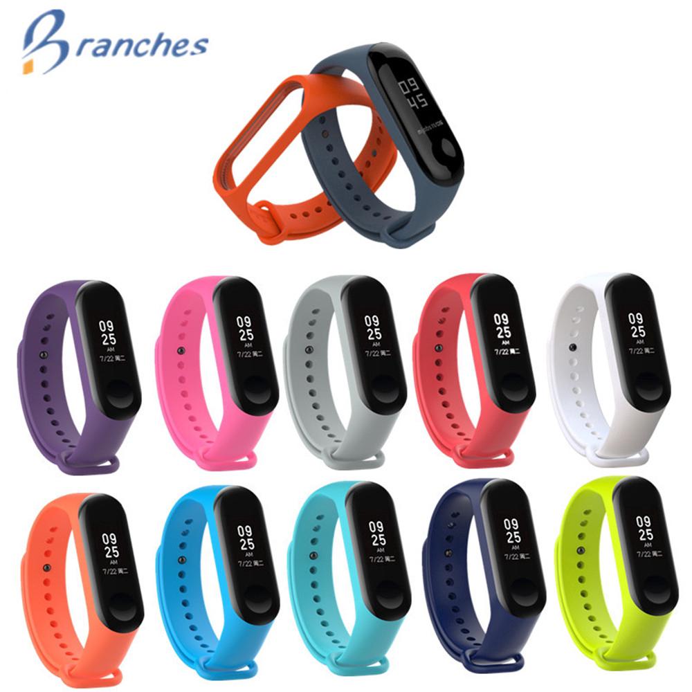 Dây đeo thay thế chất liệu silicon nhiều màu cho xiaomi mi band 4 miband 3 miband 4 miband 3