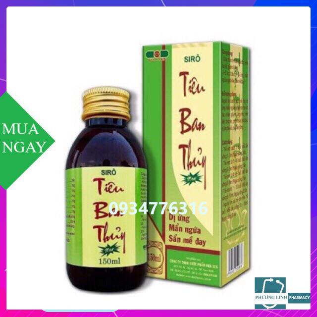 Tiêu Ban Thuỷ ( dị ứng , phong ngứa, mề đay....)