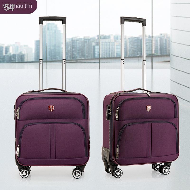 （Hộp kéo）Vali nhỏ, vải Oxford, kéo doanh nhân, da password 18 inch, nam nữ