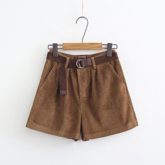 Quần Short đùi THUS chất nhung tăm mịn thời trang tặng kèm thắt lưng