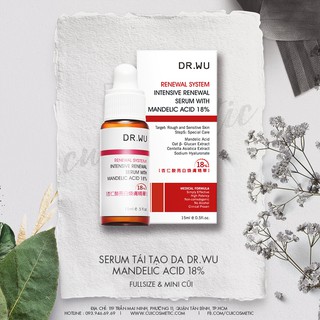 Serum Dr.Wu Mandelic Acid 18% giúp tái tạo da