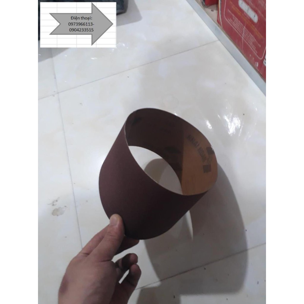 Nhám Vòng dùng cho máy chà nhám tăng khổ 100mmx610mm