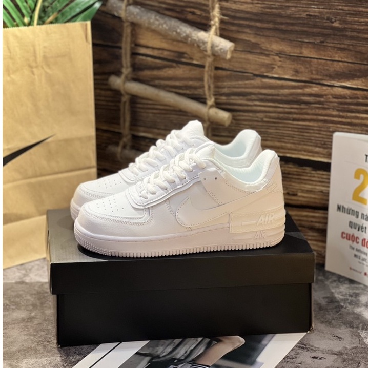 Giày Sneaker Af1 Shadow Full Trắng