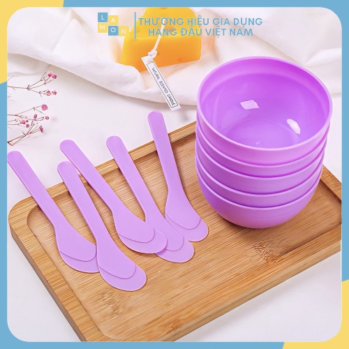 ⚡HÀNG MỚI VỀ⚡ Bát Trộn Mặt Nạ, Que Trộn Mặt Nạ, Cọ Quét Đắp Mặt Nạ - Dụng Cụ Làm Mask 88134 Lamon Store