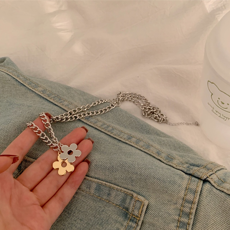 Vòng cổ Xương Quai Xích Màu Bạc/Vàng Phong Cách hip hop Thời Trang Chất Lượng Cao