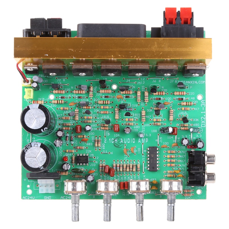 Bảng Mạch Khuếch Đại Âm Thanh 2x100W 2.1 120w RCA Chuyên Dụng Cho Loa