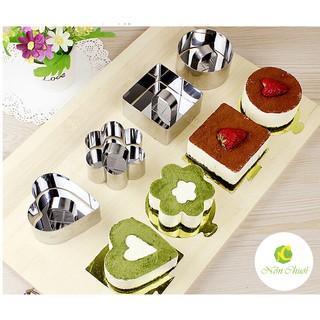 Khuôn ring mouse làm bánh Mouse mini có nắp