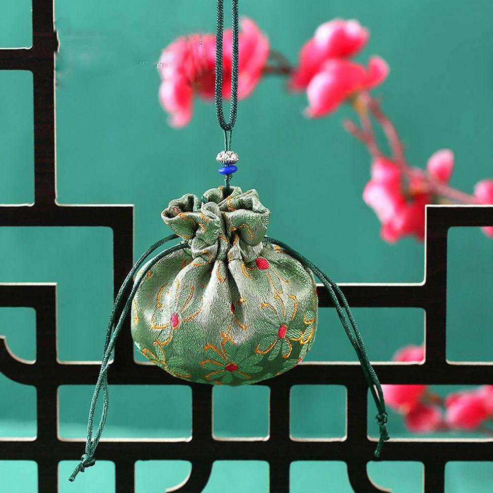 QQMALL Túi Thơm Treo Xe Hơi Màu Sắc Cổ Điển Phong Cách Trung Hoa