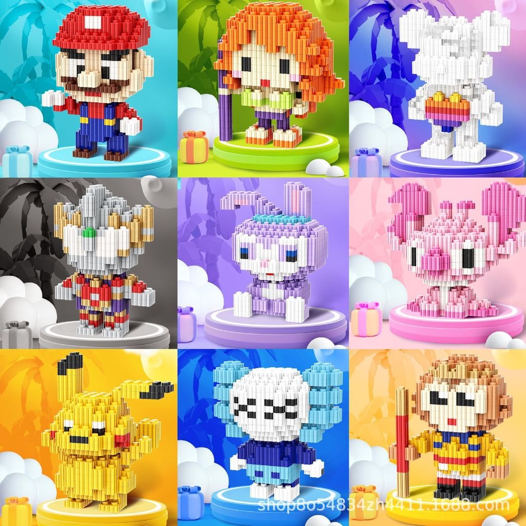 Bộ Đồ Chơi Lắp Ráp Lego Ba Chiều Họa Tiết Hoạt Hình Dễ Thương