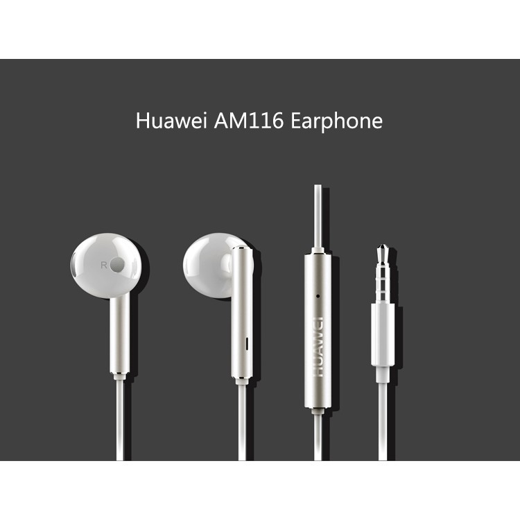 Tai nghe Huawei AM116 chính hãng 3.5mm âm thanh nổi dành cho Android