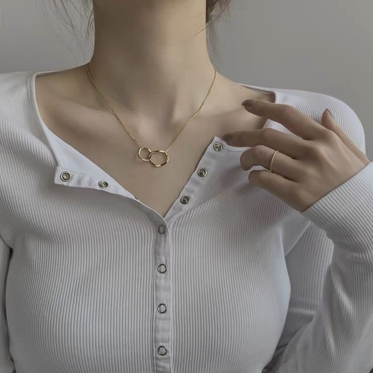Dây Chuyền Mặt Nhẫn Phong Cách Hàn Quốc Hợp Thời Trang