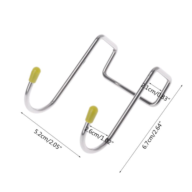 Set 4 Móc Treo Đồ Đa Năng Bằng Thép Không Gỉ Giá Đỡ