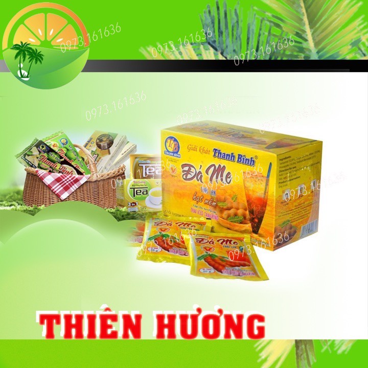 Đá Me Hạt Dẻo Thanh Bình - Hộp 900gr không tính hủ - Thức uống giải nhiệt