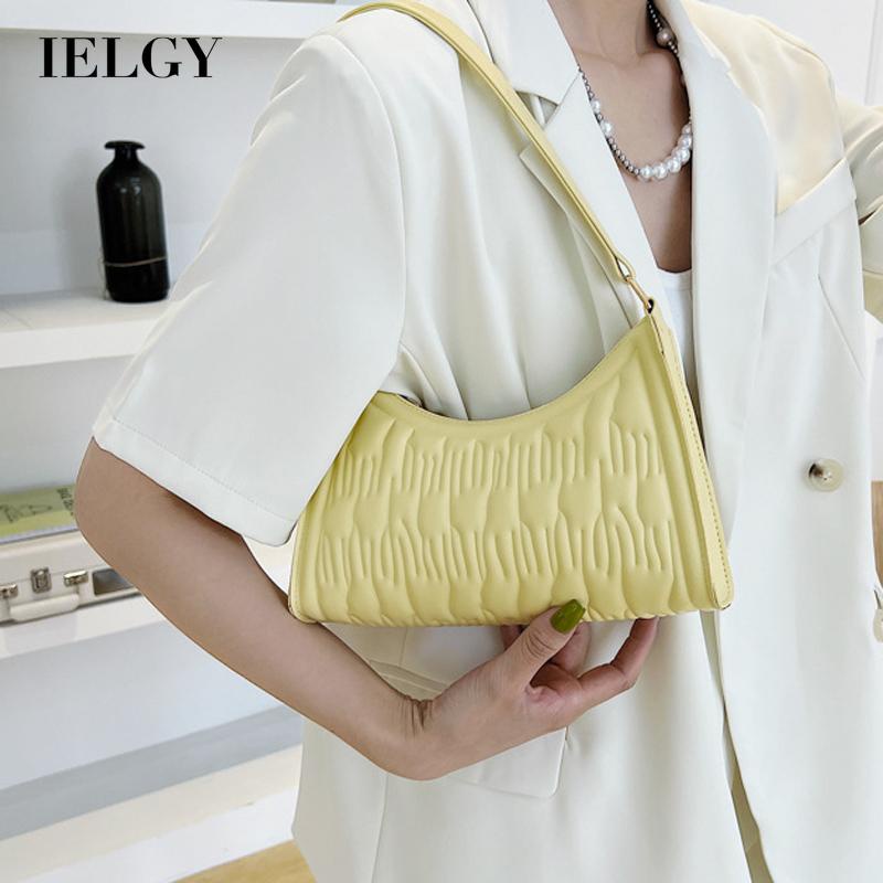 Túi đeo vai IELGY nhỏ nhắn phong cách Pháp đơn giản tùy chọn màu sắc dành cho nữ